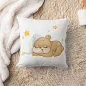 Coussin Ourson Endormi – Douceur & Rêves Étoilés クッション (ブランケット)