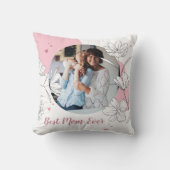 Coussin personnalisé pour maman, une photo クッション (正面)