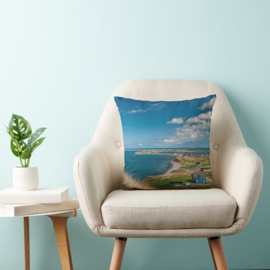 Coussin petit village sur le bord de la mer クッション (椅子)