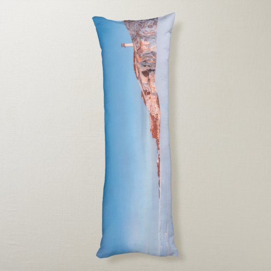 Coussin phare sur bord de la falaise et des glaces ボディピロー (裏面 (縦))