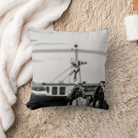Coussin photo bateau de pêche クッション (ブランケット)