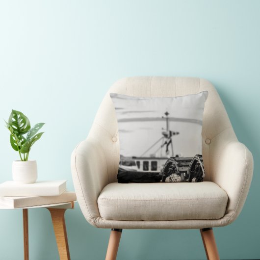 Coussin photo bateau de pêche クッション (椅子)