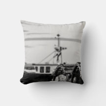 Coussin photo bateau de pêche
