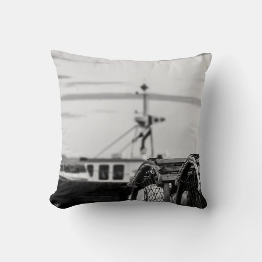 Coussin photo bateau de pêche クッション (正面)