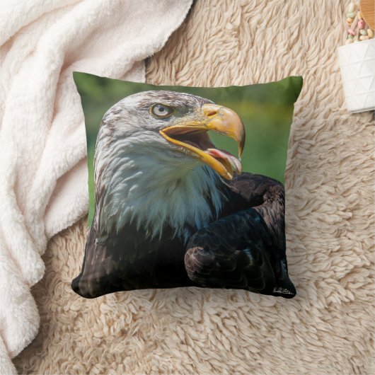 Coussin photo d'aigle クッション (ブランケット)