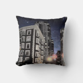 coussin photo de ville la nuit クッション (正面)