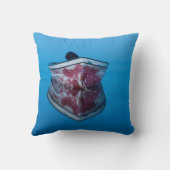 Coussin photo d'une barque sur l'eau クッション (裏面)