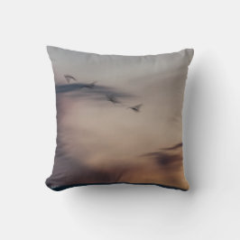 Coussin photo oiseaux abstraite クッション