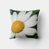 Coussin photo, une margueritte, font vert クッション (裏面)