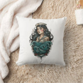 coussin pin up pirate femme クッション (ブランケット)