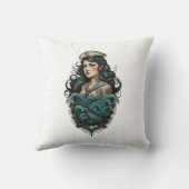 coussin pin up pirate femme クッション (裏面)