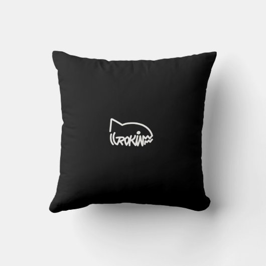 Coussin poisson rouge Confiné クッション (裏面)