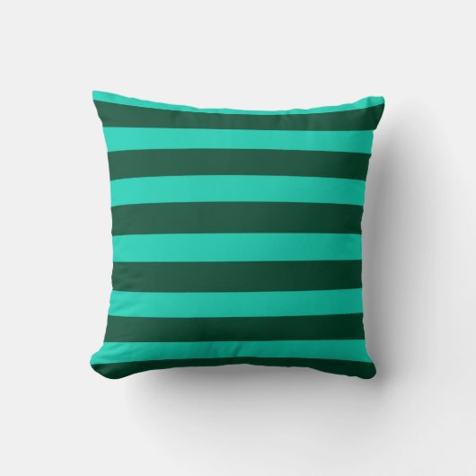 coussin rayé vert クッション (正面)