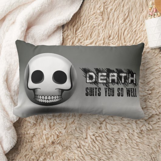 Coussin Rectangle Skullmoji ランバークッション (ブランケット)