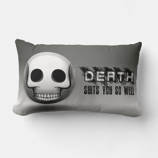 Coussin Rectangle Skullmoji ランバークッション (正面)