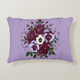 Coussin rectangulaire - Bouquet de Violettes アクセントクッション
