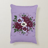 Coussin rectangulaire - Bouquet de Violettes アクセントクッション (裏面(縦))