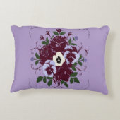 Coussin rectangulaire - Bouquet de Violettes アクセントクッション (裏面)