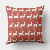Coussin Rennes de Noël Rouges クッション (裏面)