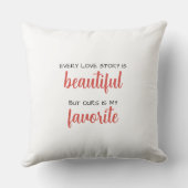 Coussin Romantique Personnalisé Saint-Valentin クッション (裏面)