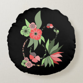 Coussin rond fleuri ラウンドクッション