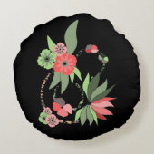 Coussin rond fleuri ラウンドクッション (裏面)