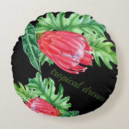 Coussin rond Tropical ラウンドクッション (正面)
