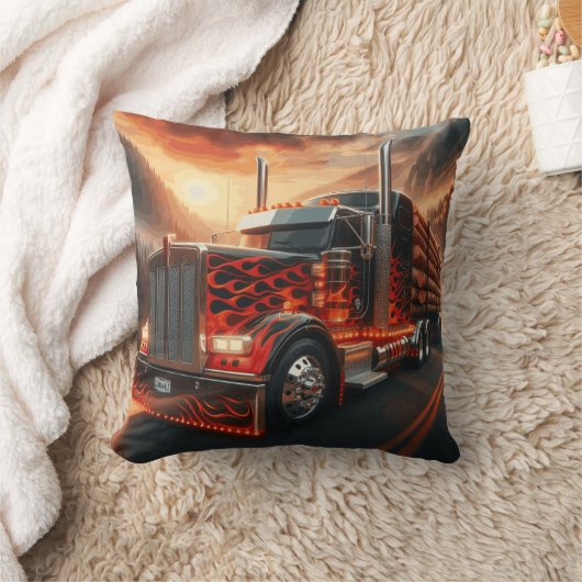 Coussin route 66 du camionneur クッション (ブランケット)
