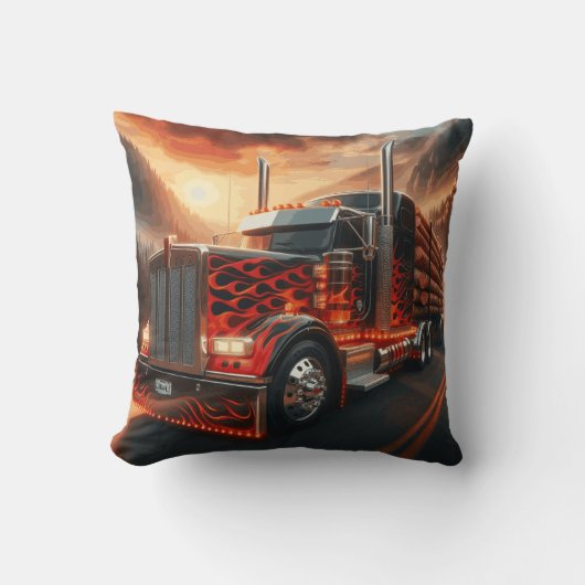 Coussin route 66 du camionneur クッション (正面)