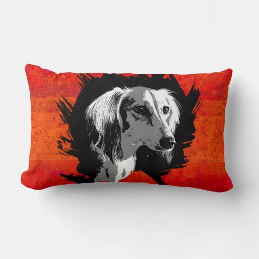 Coussin Saluki ランバークッション (正面)