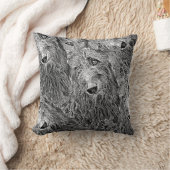 Coussin Scottish deerhound coursing クッション (ブランケット)