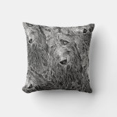 Coussin Scottish deerhound coursing クッション (正面)