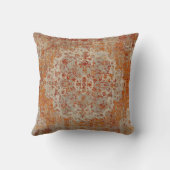 Coussin style tapis oriental orange クッション (裏面)
