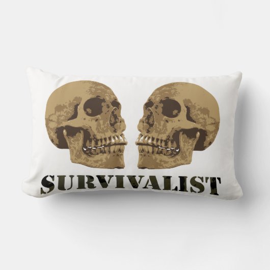 Coussin survivalist ランバークッション (正面)