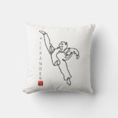 Coussin TAEKWONDO DWICHAGI back kick クッション (正面)