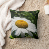 Coussin une marguerite, goutte d'eau, font vert クッション (ブランケット)