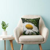 Coussin une marguerite, goutte d'eau, font vert クッション (椅子)