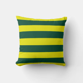 coussin vert rayé クッション