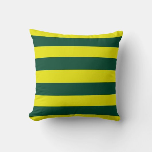 coussin vert rayé クッション (正面)