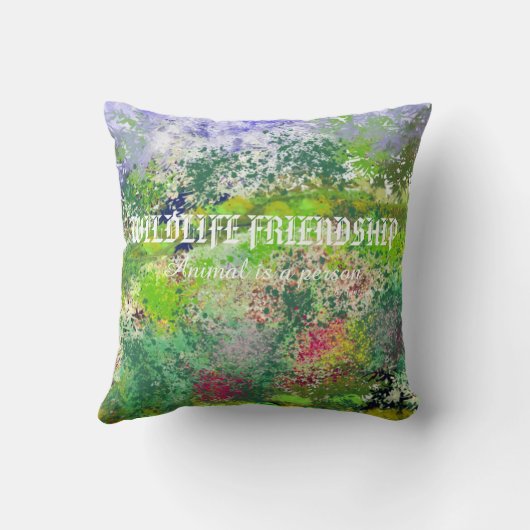 Coussin Wildlife Friendship - Giraffe  クッション (裏面)