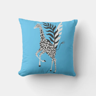 Coussin Wildlife Friendship - Giraffe Blue sky クッション