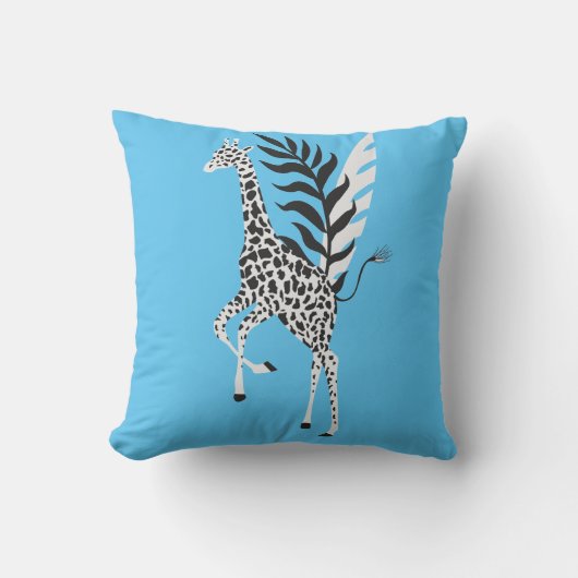 Coussin Wildlife Friendship - Giraffe Blue sky クッション (正面)