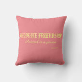 Coussin wildlife friendship - pink Giraffe cushion クッション (裏面)