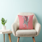 Coussin wildlife friendship - pink Giraffe cushion クッション (椅子)