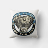 Coussin Winds in My Face, Asphalt Below クッション (裏面)