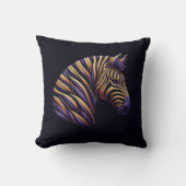 Coussin Zebra purple クッション (正面)