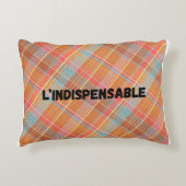 Coussins L'indispensable - Motif Madras アクセントクッション (正面)