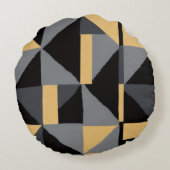 Coussins rond Géométrie Moderne Artisanal ラウンドクッション (裏面)