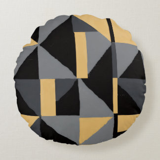 Coussins rond Géométrie Moderne Artisanal ラウンドクッション
