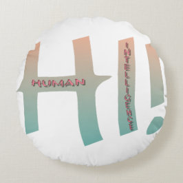 Coussins rond hi! Human intelligence ラウンドクッション